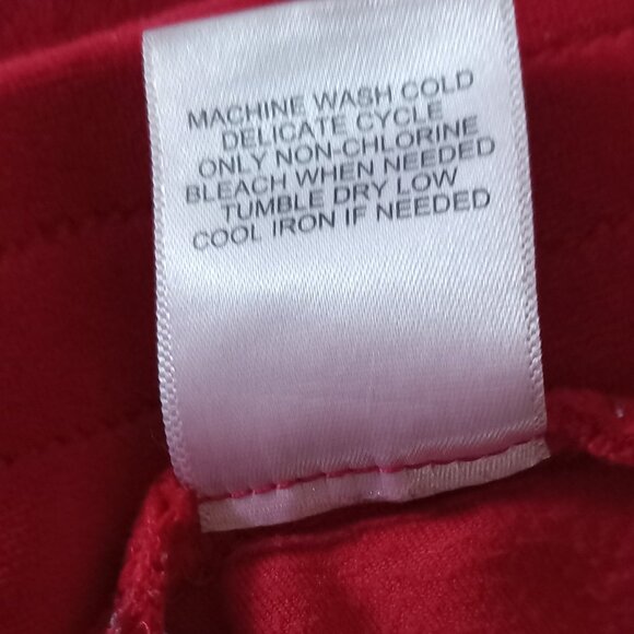 JUICY COUTURE cherry red velour leggings - Picture 10 of 10